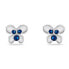 Original stud earrings with blue zircons EA959WB