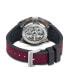 Men's Automatic Multi Silicone and Canvas Strap Watch 44mm