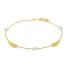 Charming yellow gold bracelet with angel wings BRA001AUY