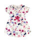 Baby Girls Baby Organic Cotton Dress and Cardigan 2pc Set, Pink Botanical