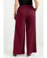 Фото #2 товара Plus Size June + Vie Pleated Wide-Leg Trousers