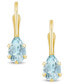 Фото #5 товара Серьги Macy's Aquamarine Leverback