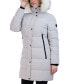 Фото #4 товара Women's Faux-Fur-Trim Hooded Puffer Coat
