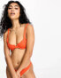 Pull&Bear balcony underwired bikini top in red