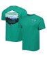 Фото #1 товара Men's Green Tulane Green Wave Landscape Shield T-shirt