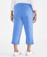 Plus Size Curvy Roll-Cuff Capri Jeans, Created for Macy's