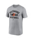 Фото #3 товара Men's Heather Gray Baltimore Orioles Legend T-shirt