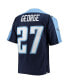 Фото #2 товара Men's Eddie George Navy Tennessee Titans Big and Tall 1999 Retired Player Replica Jersey