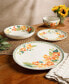 Decorated 16 Pc Dinnerware Set, Service for 4