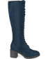 Фото #6 товара Women's Jenicca Extra Wide Calf Lace Up Boots