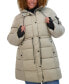 Plus Size Hooded Drawstring-Waist Puffer Coat, Created for Macy's Зеленый, 2X - фото #4