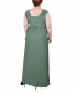 Фото #2 товара Plus Size Ruched Empire Maxi Dress