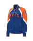 Women's Royal New York Mets Touchdown Raglan Full-Zip Track Jacket