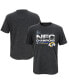 Фото #1 товара Big Boys Heathered Charcoal Los Angeles Rams 2021 NFC Champions Locker Room Trophy Collection T-shirt