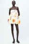 Фото #1 товара Платье объемного кроя из ткани с принтом — zw collection ZARA