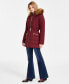 ფოტო #3 პროდუქტის Juniors' Faux-Fur-Trim Hooded Puffer Coat