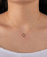 ფოტო #2 პროდუქტის Black Spinel Open Circle Necklace