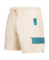 ფოტო #4 პროდუქტის Men's Cream Charlotte Hornets Triple Tonal Woven Shorts