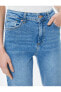 Фото #81 товара Düz Paça Kot Pantolon Standart Bel Pamuklu Esnek Cepli - Eve Slim Jean