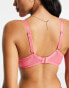 Фото #6 товара Ivory Rose Fuller Bust high apex sheer heart mesh bra in pink
