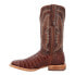 Фото #3 товара Durango Prca Collection Caiman Belly Embroidery Square Toe Cowboy Mens Brown Dr