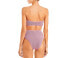 bond-eye The Sahara Textured Bandeau Bikini Top Pink Swimwear Size OS