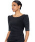 ფოტო #6 პროდუქტის Women's Embellished Scuba Boat-Neck Gown