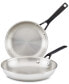 Фото #1 товара 5-Ply Clad Stainless Steel 2 Piece Induction Frying Pan Set