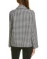 Фото #2 товара Michael Kors Gingham Wool Zip-Up Women's Black 0