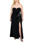 Фото #1 товара Trendy Plus Size Strapless Ruffled Dress