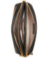 ფოტო #7 პროდუქტის Morgan Colorblocked Saffiano Leather Double Zip Dome Crossbody