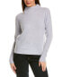 Фото #1 товара Philosophy Slouchy Funnel Neck Cashmere Sweater Women's Blue Xl