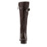 Trotters Lyra T1658-273 Womens Brown Narrow Leather Zipper Knee High Boots 7