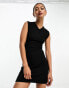 Фото #4 товара ASOS DESIGN v neck tank mini dress in black