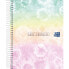 Фото #1 товара OXFORD HAMELIN Notebook A5+ Grid 5X5 Extradural Lid 120 Sheets 4 Colors Of Box 6 Drills Bonita Libreta Tie Dye Love Yourself