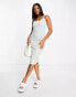 Puma Classics ribbed midi dress in pastel green