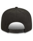 Фото #3 товара Бейсболка с напуском New Era мужская черного цвета Brooklyn Nets Golden Tall Text 9Fifty Snapback Hat