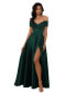 ფოტო #1 პროდუქტის Petite Off-The-Shoulder Satin Ball Gown