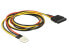 Delock 0.6m SATA 15p / 4p - 0.6 m - SATA 15-pin - 4-pin PWM - Male - Male - Straight