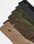 Фото #2 товара Polo Ralph Lauren 6 pack cotton crew socks with pony logo in brown khaki beige grey