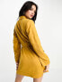 Фото #3 товара & Other Stories wool blend tie waist blazer mini dress in mustard