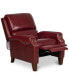 Фото #7 товара Arianlee Leather Push Back Recliner, Created for Macy's