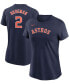ფოტო #1 პროდუქტის Women's Alex Bregman Navy Houston Astros Name Number T-shirt