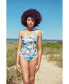 ფოტო #6 პროდუქტის Day/Night Zoo Reversible One-Shoulder One-Piece Swimsuit