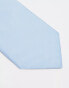 ASOS DESIGN slim tie in pastel blue