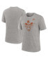 ფოტო #1 პროდუქტის Men's Heather Gray Texas Longhorns Blitz Evergreen Legacy Primary Tri-Blend T-Shirt