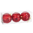 Фото #2 товара Ёлочные шарики Красный Пластик Polyfoam 10 x 10 x 10 cm (3 штук)