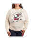 Фото #1 товара Plus Size Peanuts Sledding Graphic Pullover T-shirt