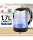 Фото #7 товара Borosilicate Glass Electric Kettle with Blue LED Light