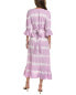 Фото #2 товара Sole Tatiana Linen-Blend Wrap Dress Women's